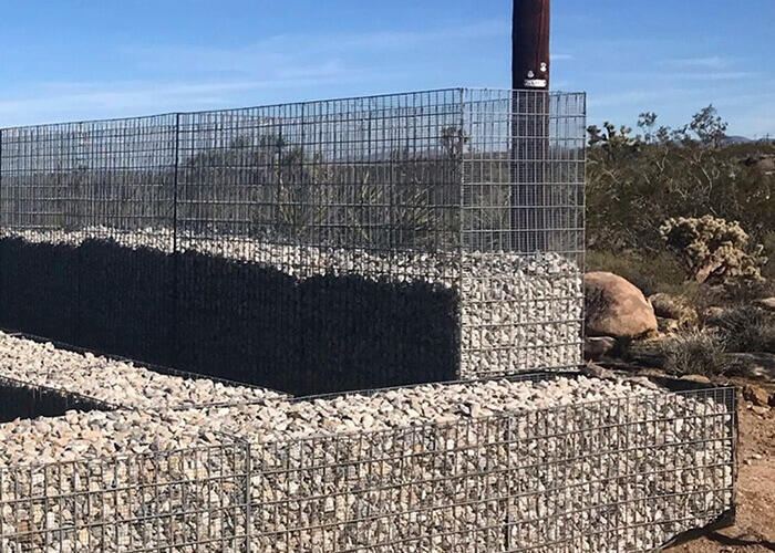 Welded Gabion In Installation