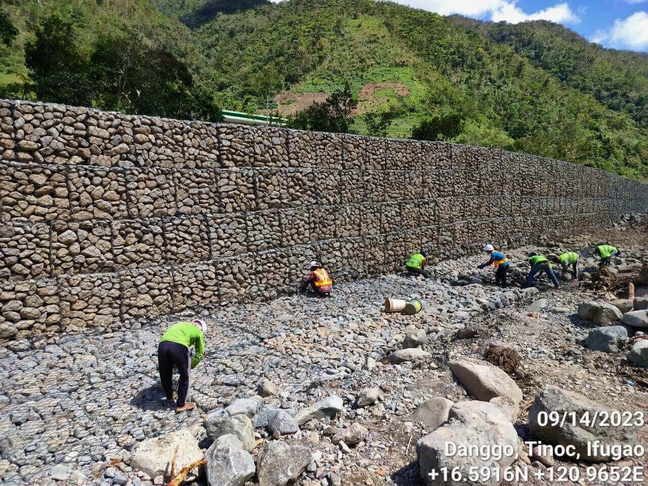 Obras de gaviones en Filipinas 2023